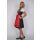 Dirndl Set 3tlg. Trachtenkleid 378GT Schwarz&Rot 34