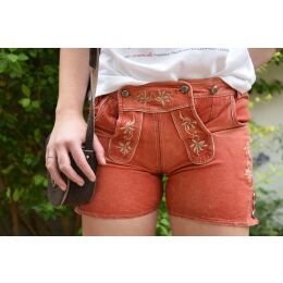 Damen Trachtenshorts Artikel Nr.7280 Farbe 3503 Rot