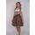 Dirndl Set 400gt Trachtenkleid Beige Rock Braunkaro.