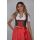 Dirndl Set 404GT Trachtenkleid Braun Rot