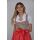 Dirndl Set 422GT Trachtenkleid Beige Rot