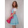 Dirndl Set 3tlg Trachtenkleid 444gt1 Blaukaro. 40