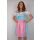 Dirndl Set 3tlg Trachtenkleid 445gt Blaukaro.