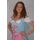 Dirndl Set 3tlg Trachtenkleid 449gt Blaukaro.