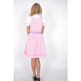 Dirndl Set Trachtenkleid 339GT Rosa kariert