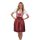 Dirndl Set Trachtenkleid 341GT Bordo kariert