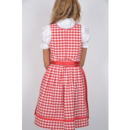 Dirndl Set Trachtenkleid 342GT Rot kariert