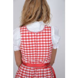 Dirndl Set Trachtenkleid 342GT Rot kariert