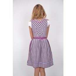 Dirndl Set Trachtenkleid 348GT Lila kariert