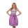 Dirndl Set Trachtenkleid 348GT Lila kariert 40