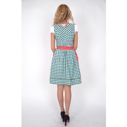 Dirndl Set 3tlg Trachtenkleid 354gt1 Tannengrünkaro. 40