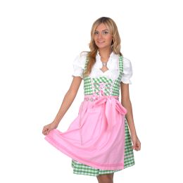 Dirndl Set 3tlg Trachtenkleid 355gt Grünkaro.