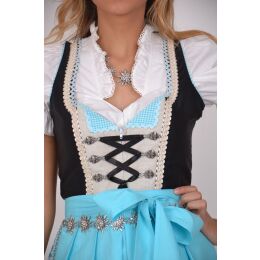 Dirndl Set 367GT Trachtenkeid Schwarz Blau