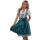 Dirndl Set 3tlg Trachtenkleid 372gt Tannengrün&Weiß karriert