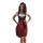 Dirndl Set 3tlg Trachtenkleid 380gt Schwarz Bordo&Weiß kariert