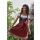 Dirndl Set 3tlg Trachtenkleid 380gt Schwarz Bordo&Weiß kariert