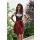 Dirndl Set 3tlg Trachtenkleid 380gt Schwarz Bordo&Weiß kariert