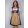 Dirndl Set 3tlg Trachtenkleid 431gt Lila gepunktet