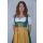 Dirndl Set 3tlg Trachtenkleid 432gt Grün Polyester Gr 34 bis 42