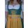 Dirndl Set 3tlg Trachtenkleid 432gt Grün Polyester Gr 34 bis 42