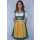 Dirndl Set 3tlg Trachtenkleid 432gt Grün Polyester Gr 34 bis 42 38