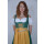 Dirndl Set 3tlg Trachtenkleid 432gt Grün Polyester Gr 34 bis 42 38