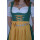 Dirndl Set 3tlg Trachtenkleid 432gt Grün Polyester Gr 34 bis 42 38