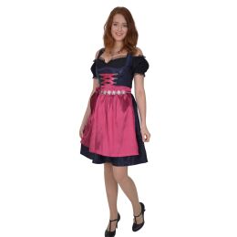 Dirndl Set 3tlg Trachtenkleid 435gt Marineblau