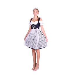 Dirndl Set 3tlg Trachtenkleid M312gt1 Marineblau