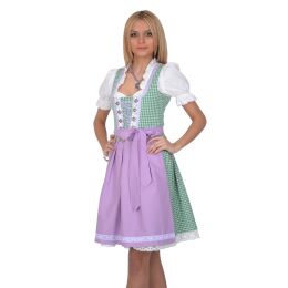 Dirndl Set 152GT Trachtenkleid Grün Weiß kariert