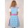 Dirndl Set Trachtenkleid 346GT Blau kariert