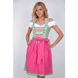 Dirndl Set Trachtenkleid 347GT Grün kariert