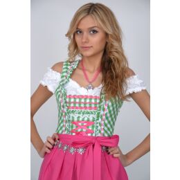 Dirndl Set Trachtenkleid 347GT Grün kariert