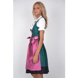 Dirndl Set 3tlg Trachtenkleid G312gt Grün gepunktet