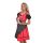 Dirndl Set 3tlg Trachtenkleid R313gt Rot gepunktet