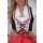 Dirndl Set Trachtenkleid 365GT Schwarz Rot