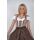 Dirndl Set Trachtenkleid 283GT Braun Kariert