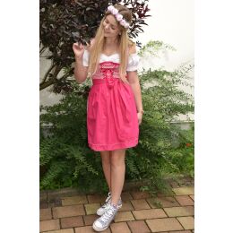 Dirndl Set Trachtenkleid 477GT pink kariert