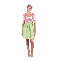 Dirndl Set Trachtenkleid 481GT Pink Weiß kariert  34