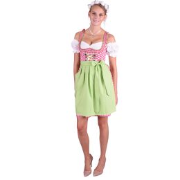 Dirndl Set Trachtenkleid 481GT Pink Weiß kariert  36