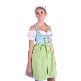 Dirndl Set Trachtenkleid 479GT Türkis kariert