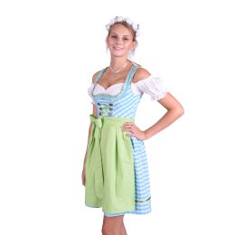 Dirndl Set Trachtenkleid 479GT Türkis kariert