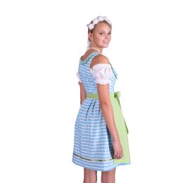 Dirndl Set Trachtenkleid 479GT Türkis kariert