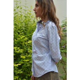 Arido Damen Trachtenbluse hellblau 6014 7861 53 