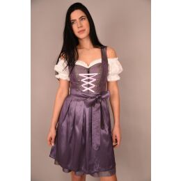 Dirndl Set Trachtenkleid 497GT Lila geblümt