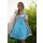 Dirndl Set Trachtenkleid 323GT Blau Weiß Kariert Gr 34 bis 42