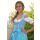 Dirndl Set Trachtenkleid 323GT Blau Weiß Kariert Gr 34 bis 42