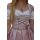 Dirndl Set Trachtenkleid 502GT Grau Rosa geblümt