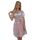 Dirndl Set Trachtenkleid 502GT Grau Rosa geblümt 34