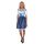 Dirndl Set Trachtenkleid Y323GT Blau Weiß Kariert Gr 34 bis 42